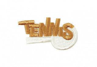 Термоаппликация "Tennis" Белый 70х38мм