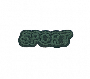 Термоаппликация "Sport" зеленый 38х12мм LA573