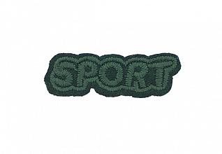 Термоаппликация "Sport" зеленый 38х12мм LA573
